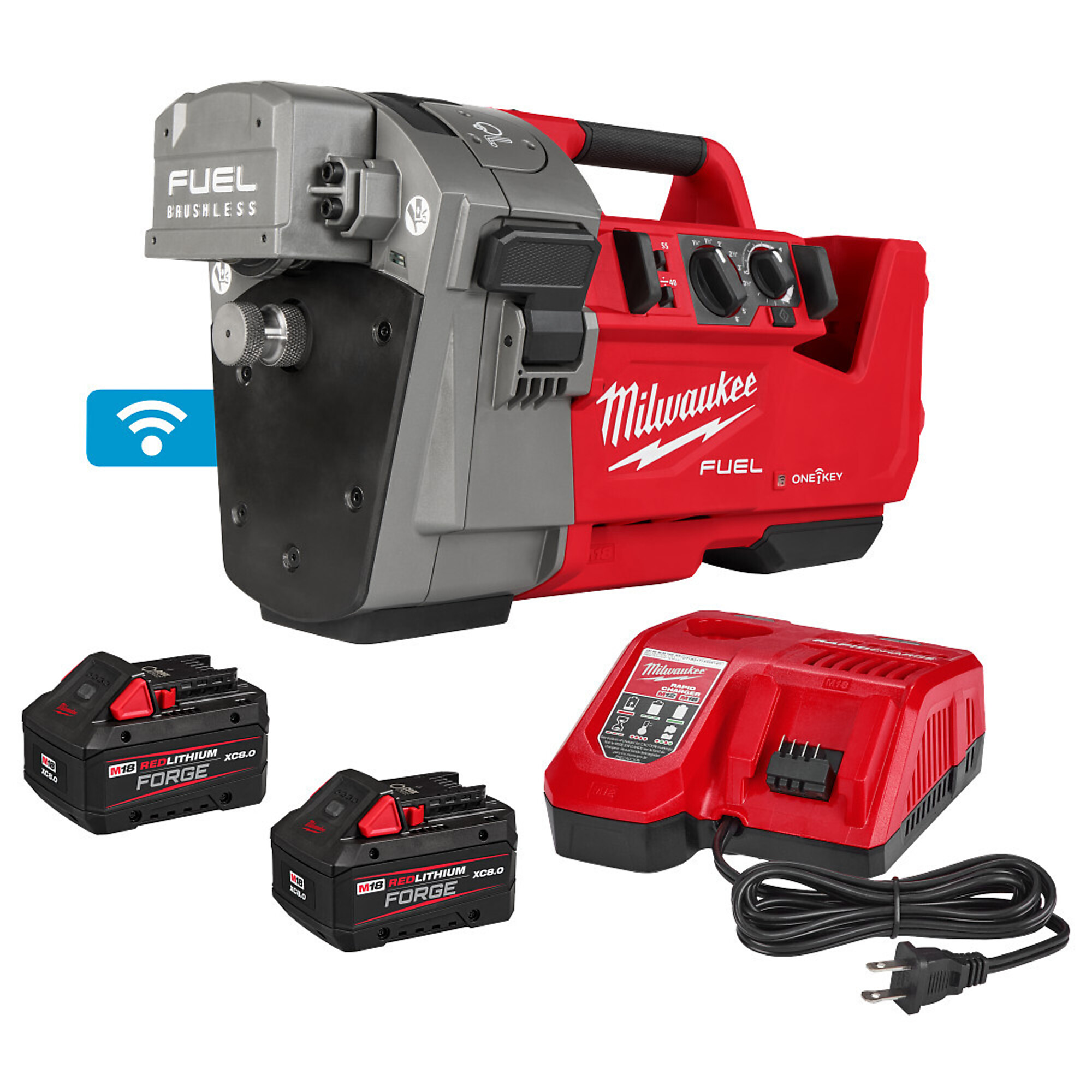 Milwaukee M18 FUEL™ RINGER™, M18 FUEL RINGER Roll Groover 1-1/4”- 4”Sch 10/40 Max. Pipe Diameter 6 in, Model# 2927-22